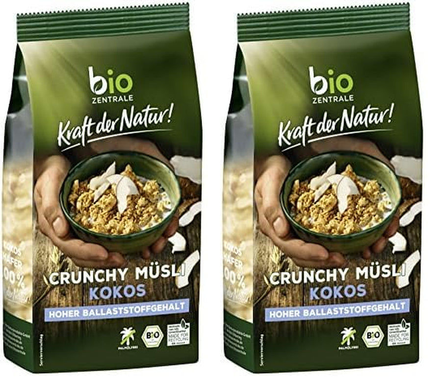 Muesli croccante ai frutti di bosco Biozentrale | 375 g di muesli biologico | Ideale per la colazione e per la tua tazza di muesli da asporto | Un'alternativa alle barrette di muesli