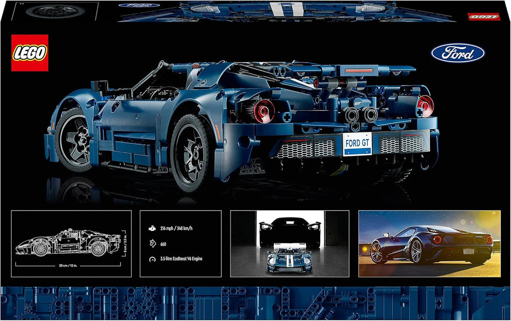 LEGO 42154 Technic Ford GT 2022 Kit model de mașină pentru adulți, Supercar la scara 1:12 cu caracteristici autentice, set avansat pentru colecționari Seturi de constructie Besuche den LEGO-Store
