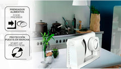 MPM MKR-05 Affettatrice elettrica universale, spessore di taglio regolabile fino a 15 mm, 150 W Trituratori e Affettatrici Naty Shop