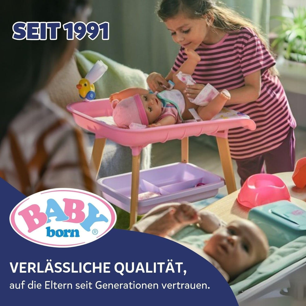 BABY Born Prima Mea Fată Înotătoare - Păpușă de 30 cm - Păpușă de baie cu mecanism de întors, impermeabilă - Funcționează fără baterii - Potrivită pentru copii de 1 an și peste
