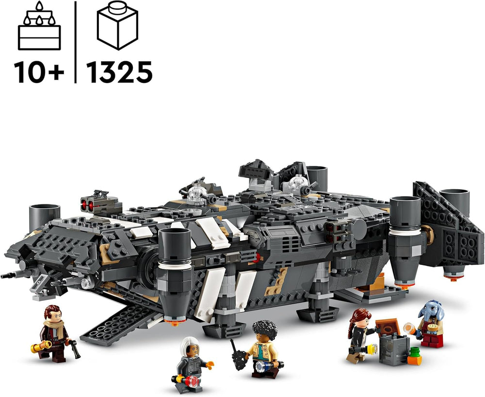 LEGO Star Wars: Skeleton Crew Onyx Cinder, astronave giocattolo costruibile e da collezione per ragazzi e ragazze con 5 personaggi, idea regalo per i fan dai 10 anni 75374 Set da costruzione Besuche den LEGO-Store
