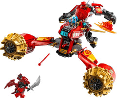 Mech Storm Rider di LEGO NINJAGO Kai - Moto giocattolo volante con 3 minifigure - Mech con testa, braccia e gambe mobili - Giocattolo da costruire - Regalo per ragazzi e ragazze dai 7 anni in su 71830 Set da costruzione Besuche den LEGO-Store