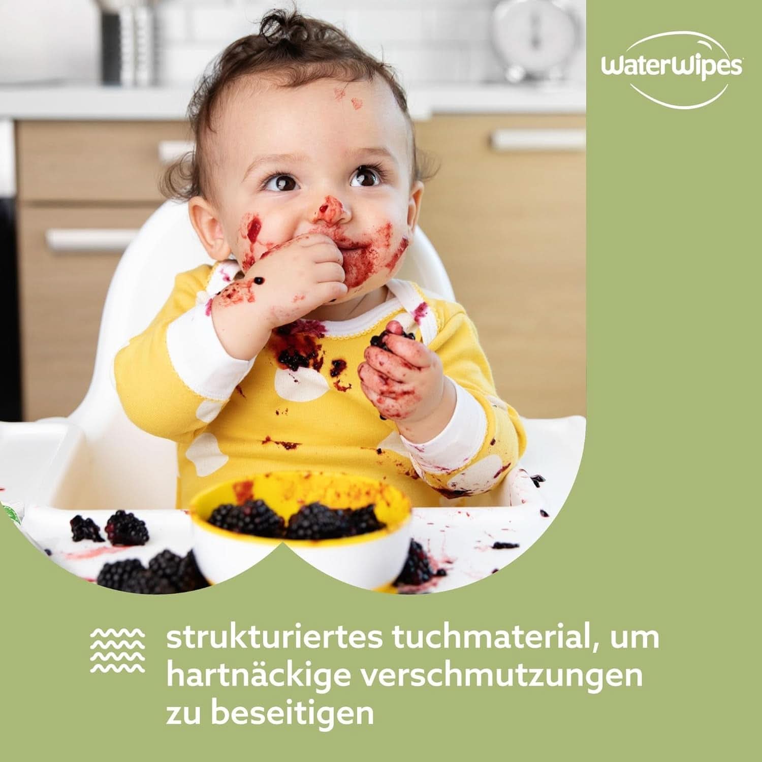 Waterwipes Plastikfreie, Texturierte Reinigungstücher Für Kleinkinder & Babys, 240 Stück (4 Packungen), 99,9 % Wasserbasierte Reinigungstücher, Unparfümiert Für Empfindliche Haut Naty Shop
