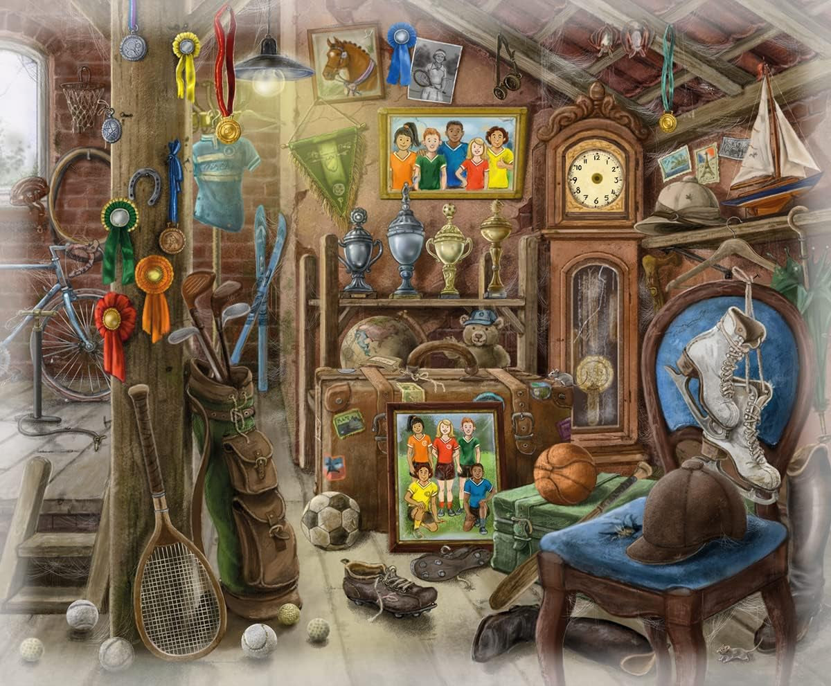 Ravensburger EXIT Puzzle - The Ghostly Manor House - 6X puzzle de 99 de piese pentru adulți și copii iubitori de puzzle cu vârsta de 10 ani și peste Puzzle Naty Shop