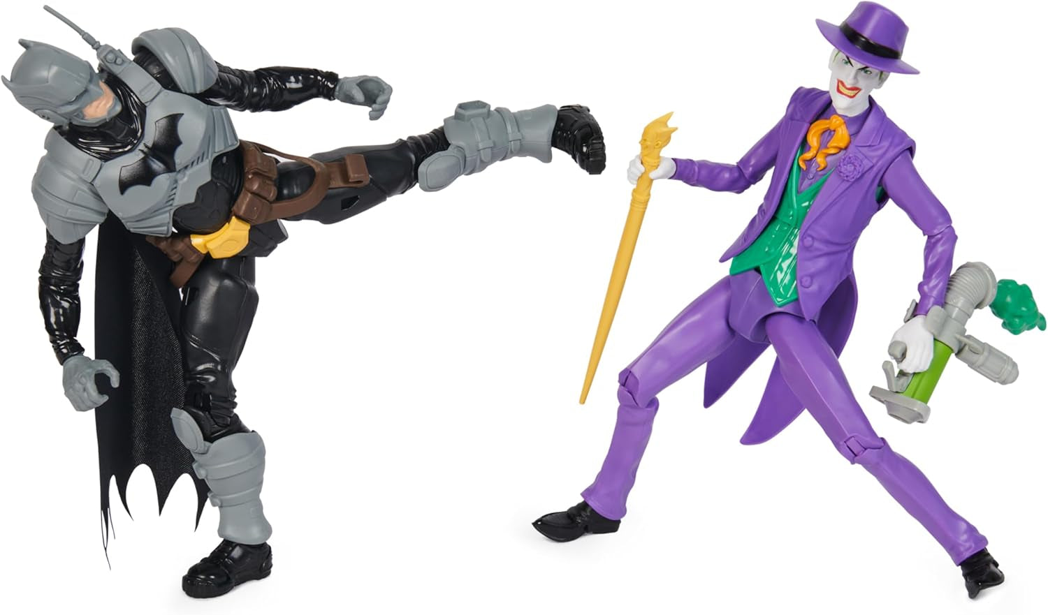 DC Batman Adventures Batman Vs the Joker Action Figure Set, 30 cm - 2 figuri complet mobile cu 12 elemente de echipament pentru jocuri de rol captivante, jucărie pentru copii cu vârsta de peste 4 ani Action figures Naty Shop