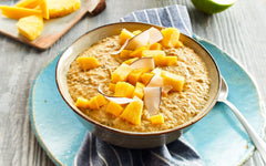 RUF Smoothie Bowl Tropilicious Mango Frutto della passione Avena Snack per colazione Facile e veloce Vegano 1 busta x 50 g (confezione da 3)