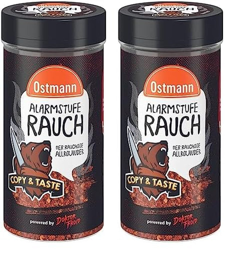 Ostmann Gewürze - Alarmstufe Rauch | Gewürzzubereitung mit Geräucherter Paprika | Per hamburger, grillfleisch und Co. | Dottor Freud 115 g in Streuer