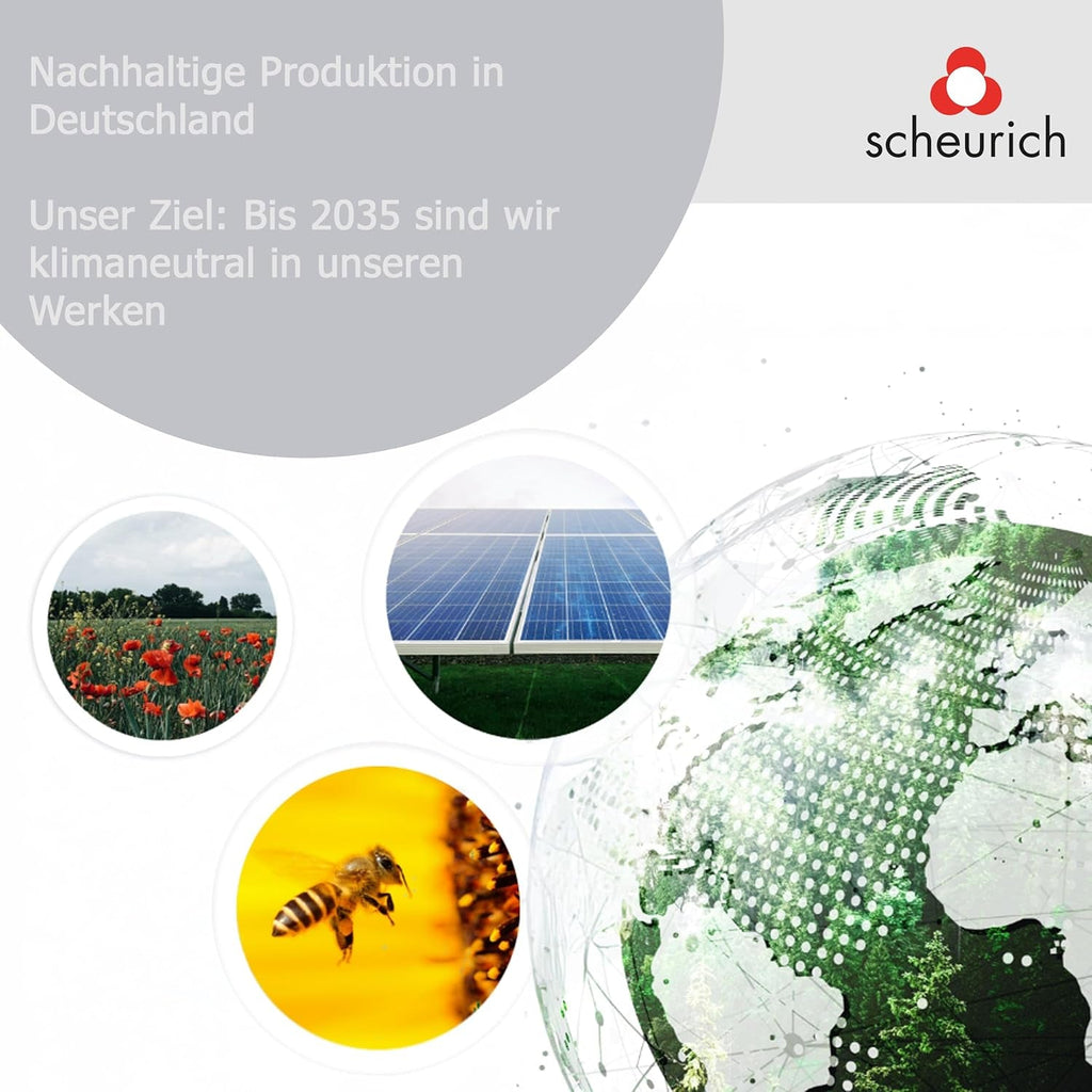 Scheurich Linetto 30, jardinieră/ghiveci/jardină, rotundă, culoare: nisip, fabricată din plastic reciclat, garanție 10 ani, pentru uz exterior