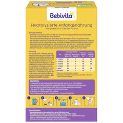 PRE HA (5 x 500 g), formula di latte in polvere idrolizzato dalla nascita, contiene solo lattosio come carboidrato, adatto per l'alimentazione supplementare