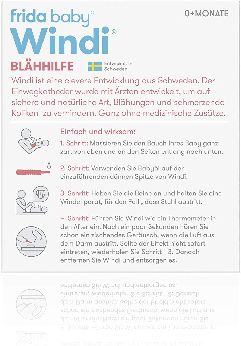 Fridababy Windi Sollievo dal gas per bambini da 0 mesi 10 pezzi Cateteri monouso Sollievo dal gas naturale 20437