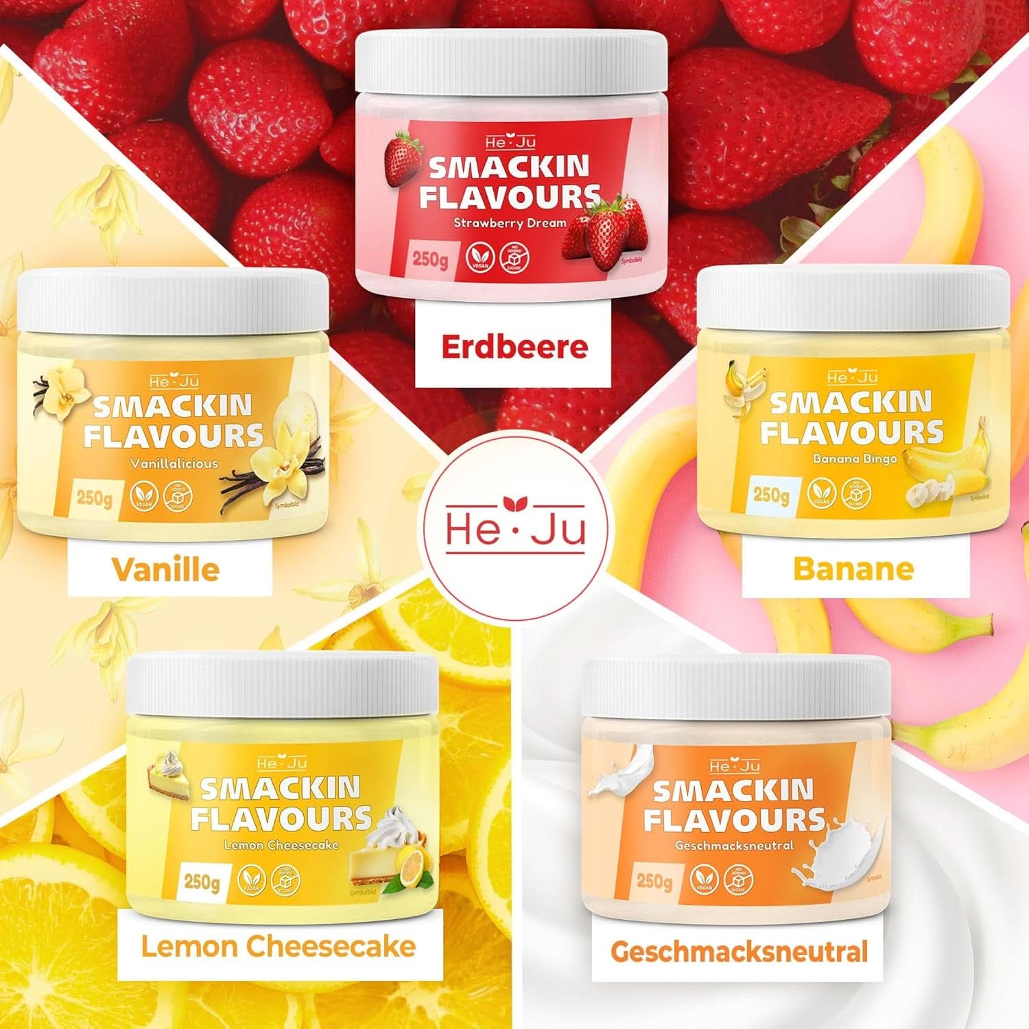 He-Ju, Polvere dal sapore neutro, 250 grammi Aromas Naty Shop