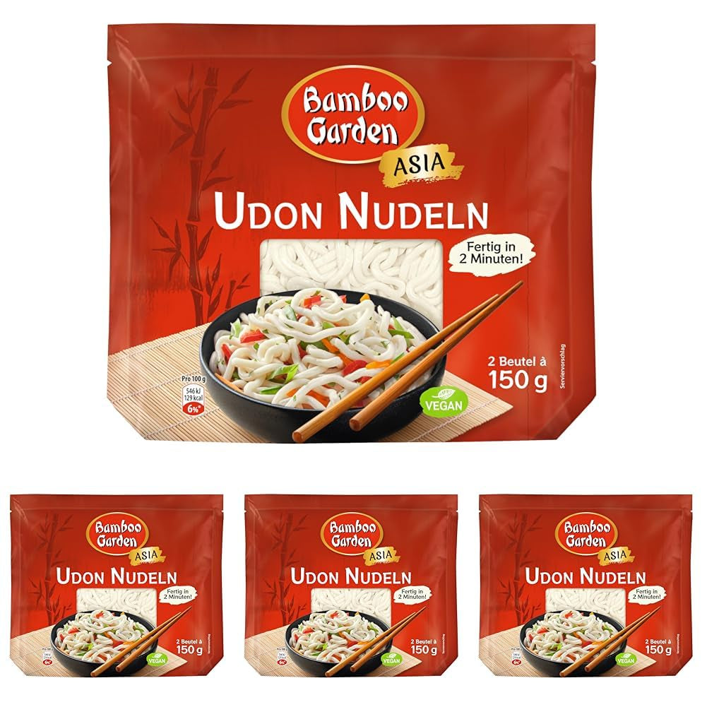Tagliatelle Udon di Bamboo Garden, precotte, 300 g