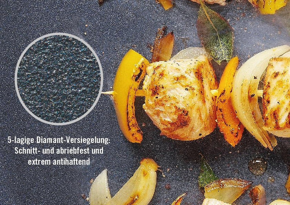 Padella piana Woll Diamond Lite - Induzione -, Ø 20 Cm, Altezza 5 Cm, Con manico removibile - Adatta a tutti i tipi di piano cottura, Fusione di alluminio, Rivestimento Antiaderente Pentole e Padelle Naty Shop