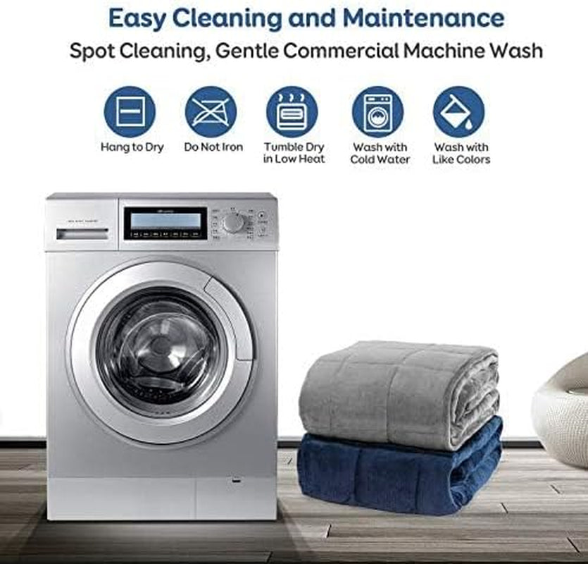 Coperta con ponderazione Cottonblue 6,8 kg Coperta Queen Size in flanella Shaggy Sherpa per adulti Comode coperte con ponderazione per calmare e rilassare Piumini pesanti 152,4 x 203,2 Naty Shop Quilts & Quilts