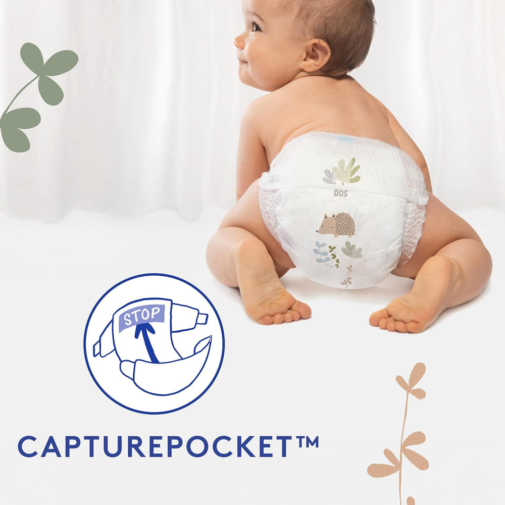 Douceur Naturelle - Mutandine, Taglia 6 (16-26 kg) Confezione da 1 mese - 112 mutandine
