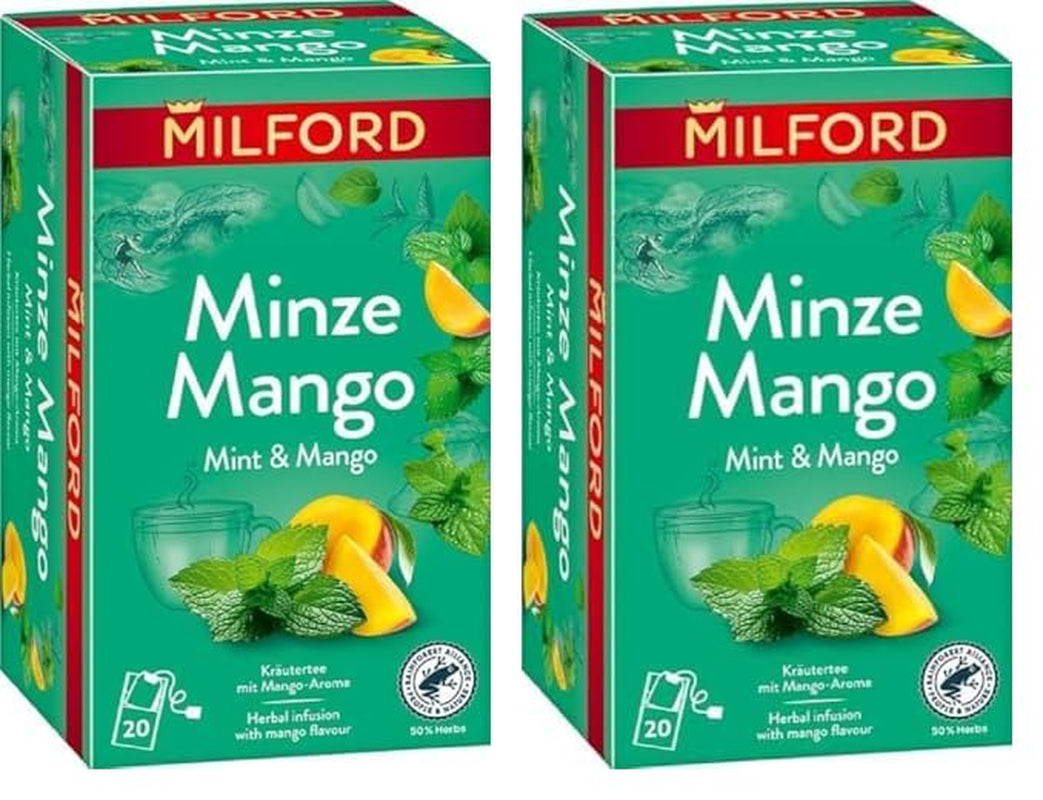 MILFORD Căpșuni și vanilie | Ceai de fructe cu aromă de căpșuni și vanilie | 20 pliculețe