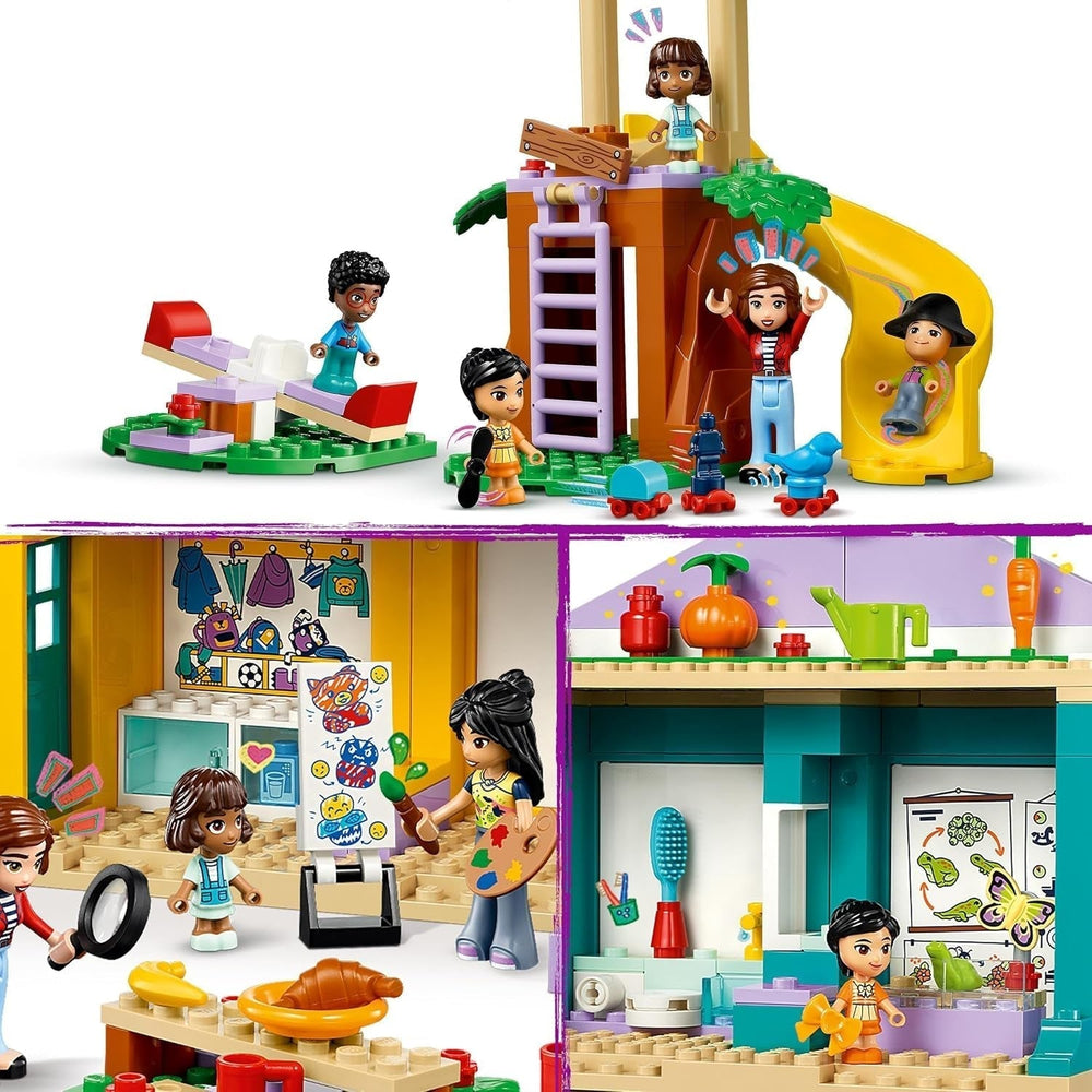 LEGO Friends Heartlake City Set da gioco per l'asilo per ragazze e ragazzi di 4 anni Gioco di ruolo creativo con 2 personaggi e 4 micro personaggi Giocattolo per lo sviluppo sociale 42636 Set di costruzione Besuche den LEGO-Store