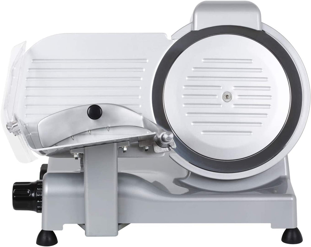 90018 Luxury 22 GS, affettatrice elettrica, alluminio, argento/nero Affettatrici e Affettatrici Naty Shop