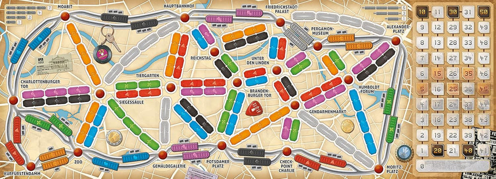 Days of Wonder, Ticket to Ride: Berlino, gioco per famiglie, gioco da tavolo, 2-4 giocatori, dagli 8 anni in su, 10-15 minuti, tedesco