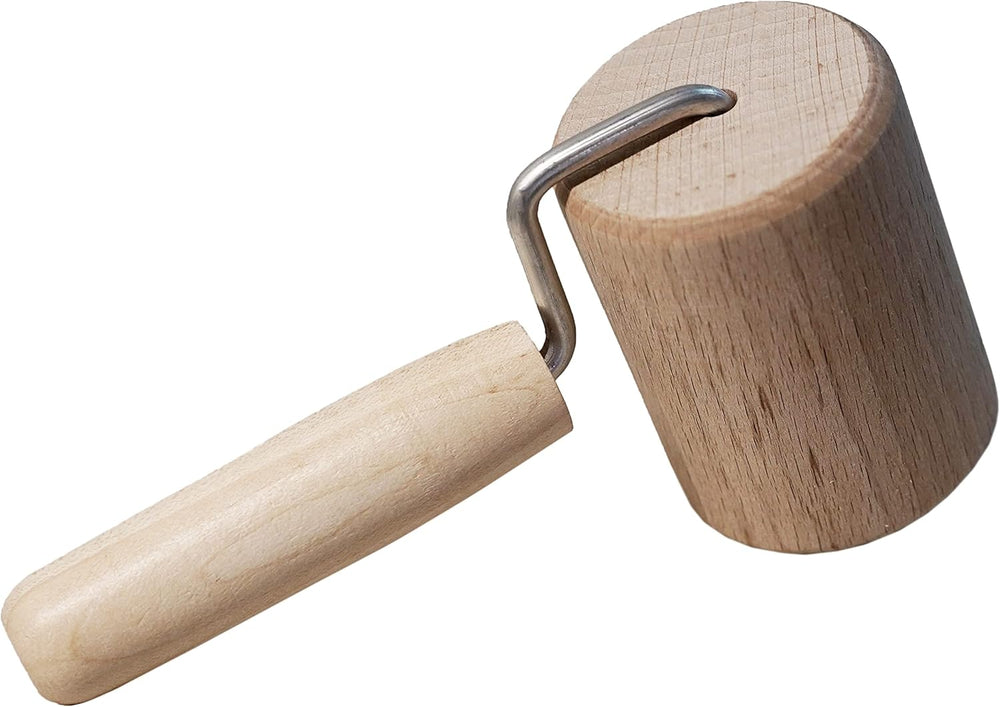 Chinchilla® Backblechroller/Teigroller zylindrisch aus Buchenholz | L'aiutante stabile per la cucina | Prodotto in Germania | Nachhaltige Qualität aus Deutschland | 18 x 5 cm