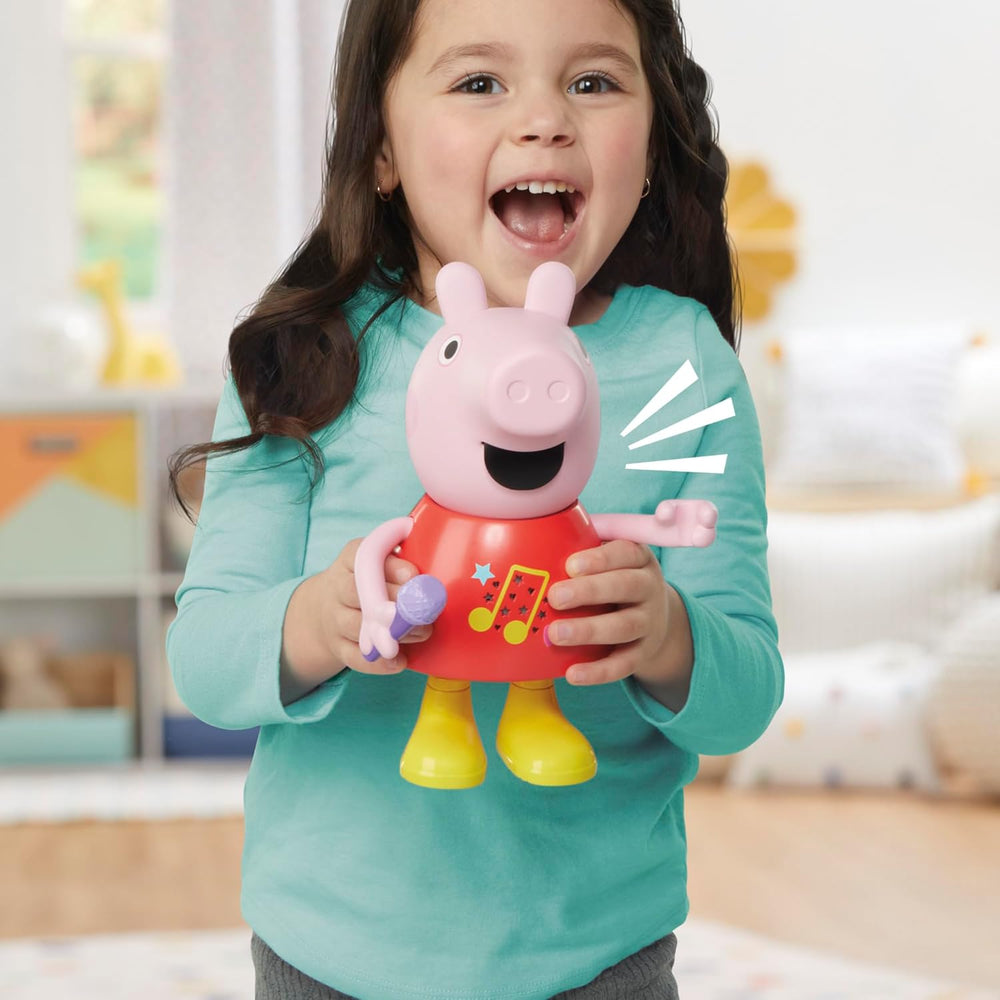 Păpușă Peppa Pig, vorbitoare și cântătoare, roz, 20 cm