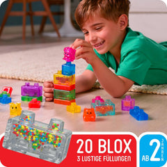 Jelly Blox - My Pets and Me Set, Mein Haustier und ich Set, 20 weiche Spielblöcke, Konstruktionsspielzeug für Kinder ab 2 Jahren, Dehnbare, weiche & Flexible Blöcke