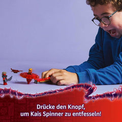 LEGO NINJAGO Kai's Dragon Spinjitzu Spinner - Giocattolo Ninja d'azione con 2 minifigure - Piccolo set da gioco per bambini - Idea regalo per ragazzi e ragazze dai 6 anni in su 71823 Set da costruzione Besuche den LEGO-Store