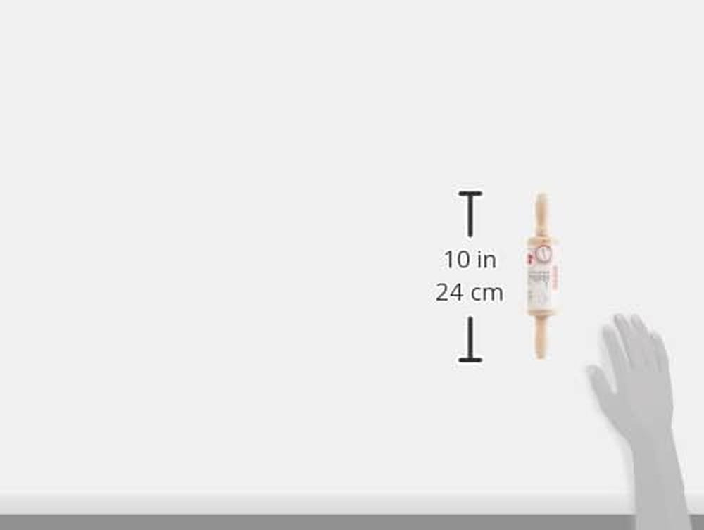 31526 Teigrolle Mini, Holz, 23,5 x 4,5 x 4,5 cm (Confezione con 2)