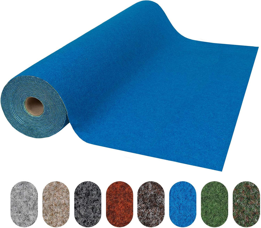 Floordirekt Rasenteppich Farbwunder Park | Balkonteppich | Strapazierfähig & Witterungsbeständig | Kunstrasenteppich Für Terrasse, Balkon Und Freizeit | Outdoor (Anthrazit, 100 X 300 Cm)