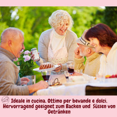 Stevia 1:1 (Erythrit - Stevia) - Natürlicher Zuckerersatzstoff, 1000 G Dolcificanti Naty Shop