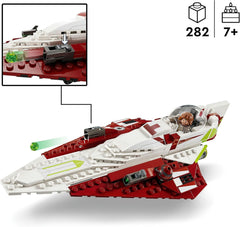 LEGO Star Wars Jedi Starfighter Obi-Wan Kenobi, giocattolo costruibile con Taun We, personaggio droide e spada laser, set L'attacco dei cloni 75333 Set di costruzione Acquista il negozio LEGO