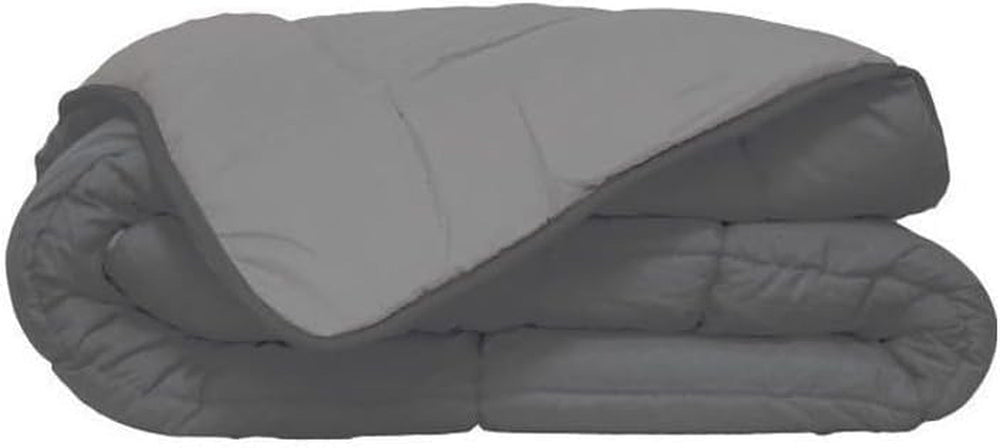 Poyet Motte Calgary Duvet Cover Poliester Steel/Silver, Poliester, Acier/Argent, 220X160X1 Cm Plapumi si pilote Naty Shop 260X240X1 cm