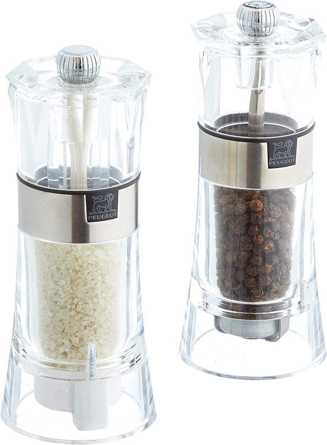 OSLO Duo acrilico/acciaio inox 14 cm Macina e Affetta Naty Shop Set macina sale e pepe