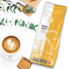 Cafea Helmut Sachers - Crema, Intensitate 4/5, 100% Arabica, boabe întregi de cafea, 6 x 500g