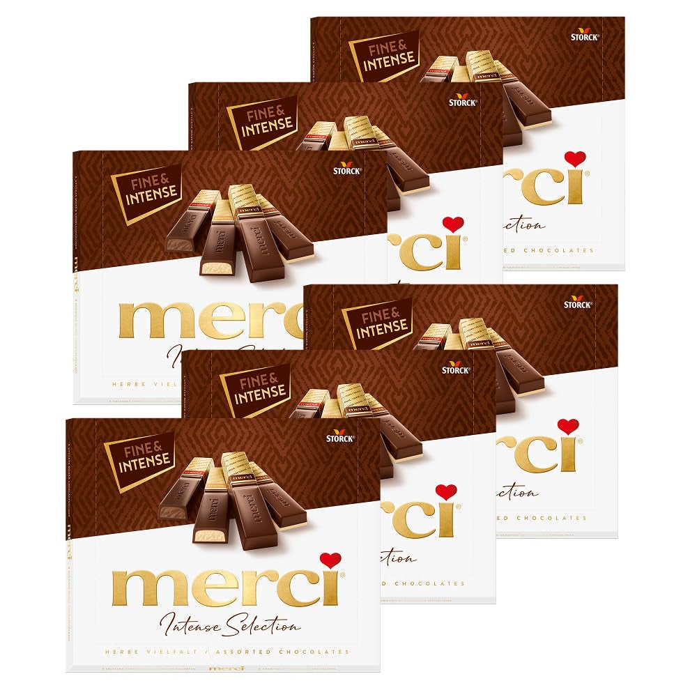 Finest Selection varietà di cioccolato fondente – 6 x 250g – Specialità di raffinato cioccolato fondente – Praline ripiene e vuote