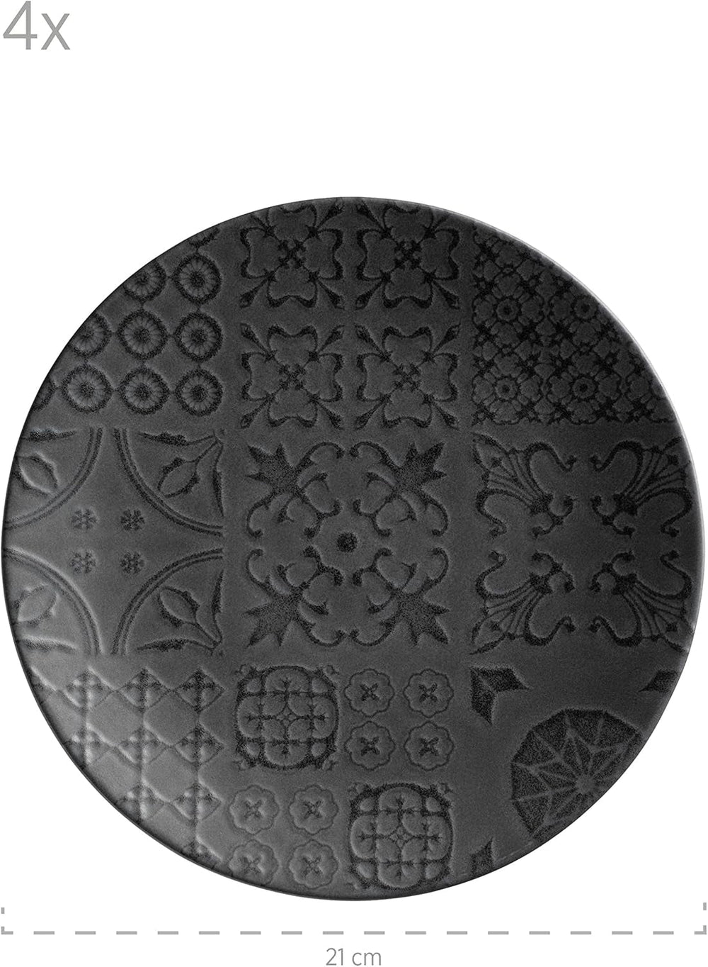 MÄSER 935076 Serie Tiles Servizio da tavola vintage per 4 persone in stile moresco Set di stoviglie Naty Shop