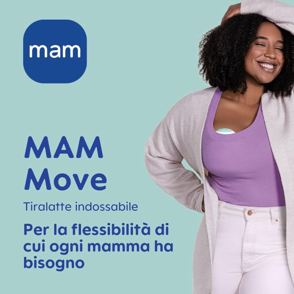 Tiralatte doppio MAM Move, portatile, 3 modalità di funzionamento e 5 livelli di intensità Accessori Alimentazione e Allattamento Bebe Naty Shop