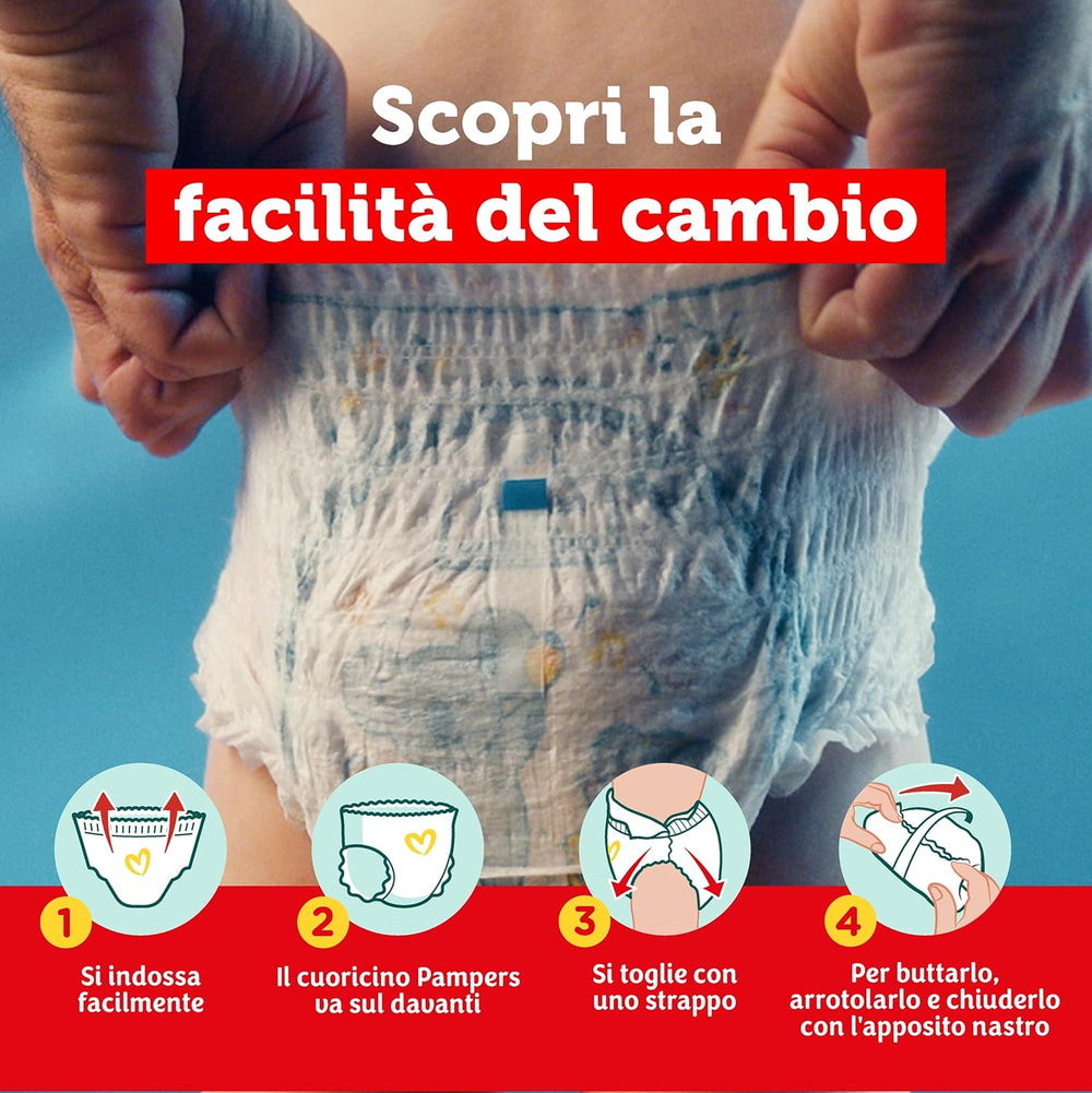 Pannolini Pampers Baby Dry Junior, confezione doppia DWCT, taglia 5 (12-18 kg), 28 pannolini