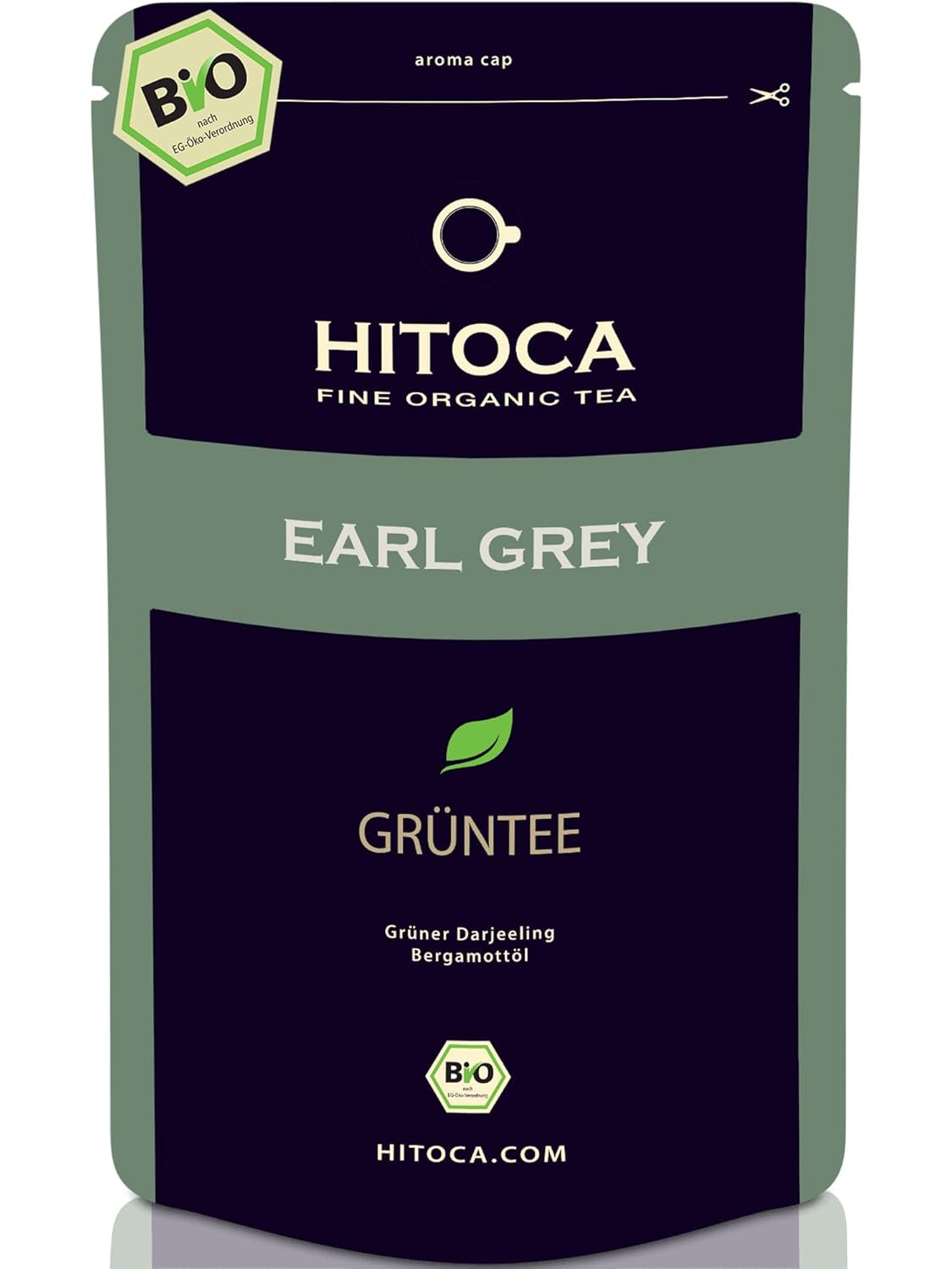 HITOCA® Ceai organic de ghimbir și lămâie - Ceai verde răcoritor în frunze de ceai cu ghimbir și lămâie