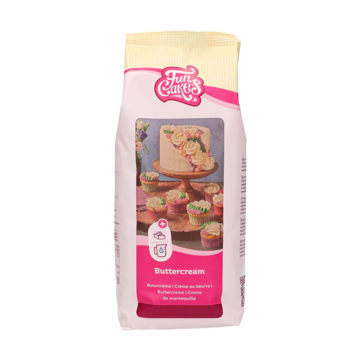 Funcakes Mix Für Buttercreme: Einfach Zu Berübenen, Cremig, Perfekt Zum Dekorieren, Abdecken Und Füllen Von Kuchen, Belag Auf Cupcakes, Halal., 1 Kg Mix per cottura e cottura Naty Shop 1 Kg (1Er Pack) Vaniglia.