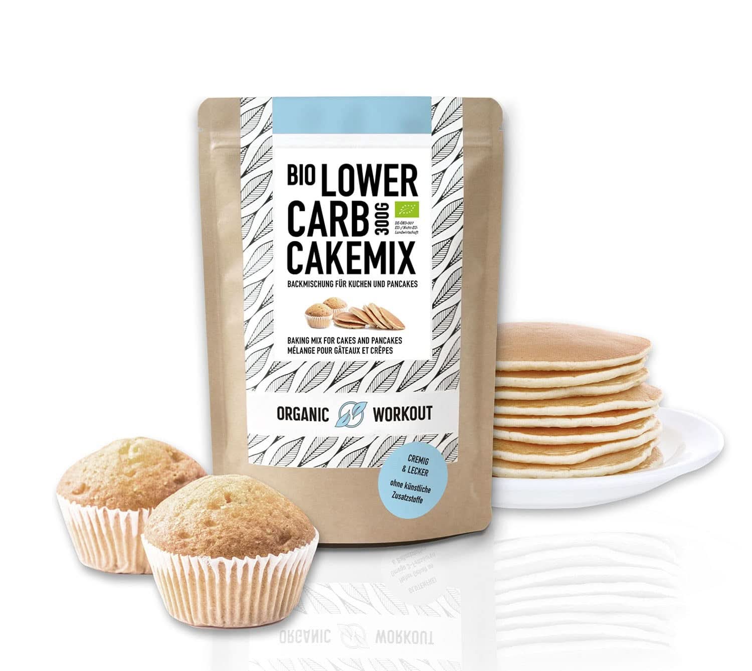 LOWER-CARB VANILLA CAKE BLEND - mix organic, fără gluten, pentru tort sau clătite, bogat in proteine Bucatarie Naty Shop