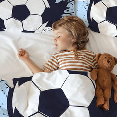 Biancheria letto per ragazzi, calcio, microfibra poliestere Biancheria letto - bambini Naty Shop