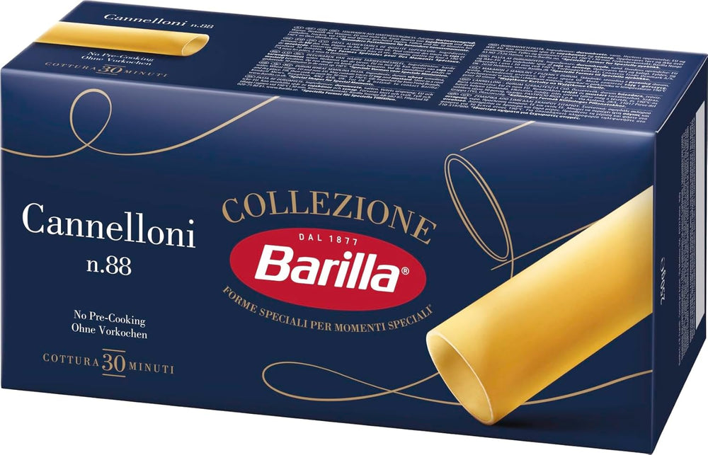 Barilla Collezione Cannelloni Pasta Di Grano Duro Di Alta Qualità Sempre Al Dente Confezione Da 12 (12 X 250g)