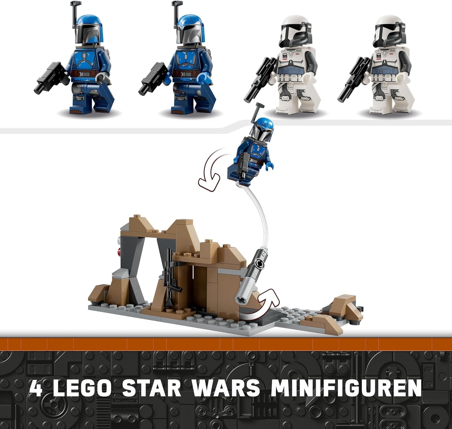 LEGO Star Wars: Battle Pack Mandalorian Ambush a Mandalore, giocattolo costruibile avventuroso per bambini, set d'azione da collezione, idea regalo per ragazzi e ragazze 75373 Set da costruzione Acquista il negozio LEGO
