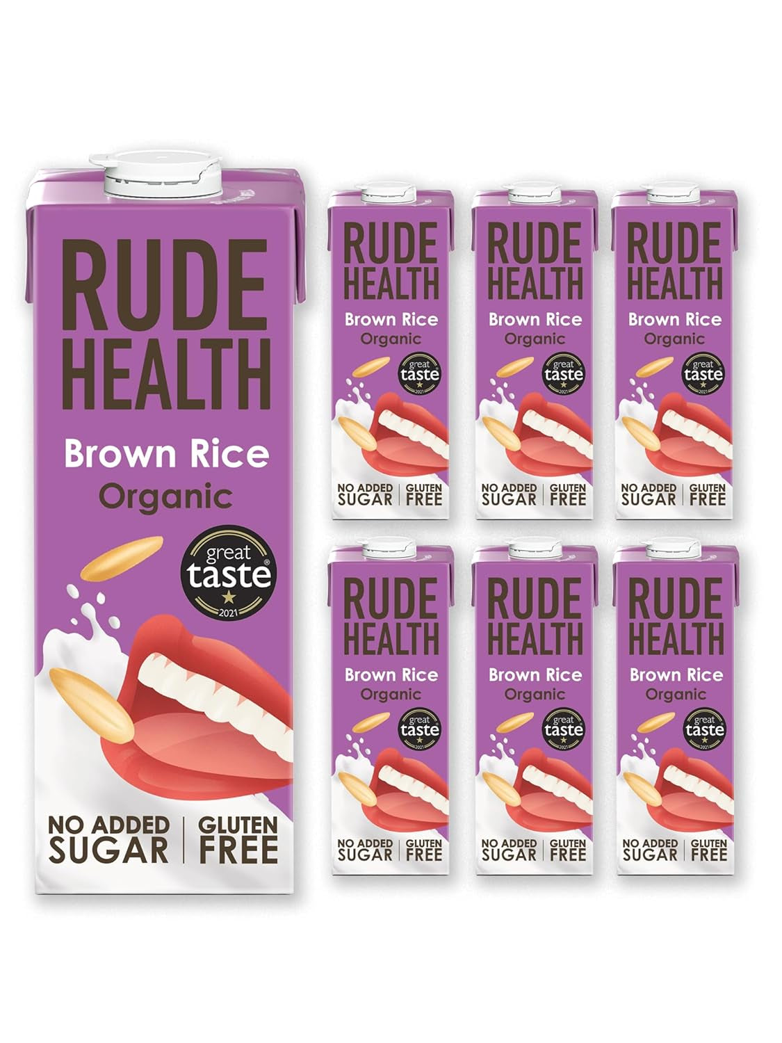 Rude Health 6 x 1 litro Bio-Cashew-Drink, 100% naturale Bio-Getränk, glutenfrei, ungesüßt, preisgekrönt, gesund & vegan, 100% recycelbare Verpackung