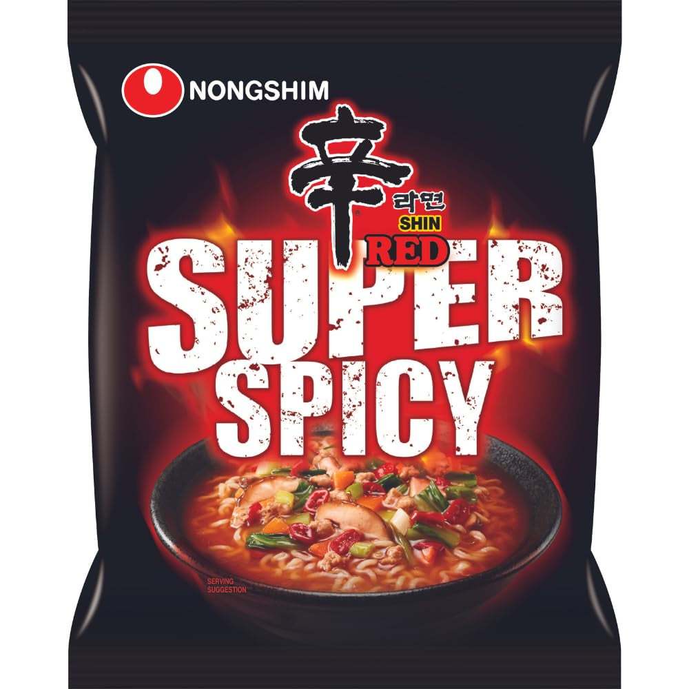 Nongshim - Noodles istantanei Shin Ramyun - Confezione multipla (20 x 120 g) - Il design del prodotto può variare