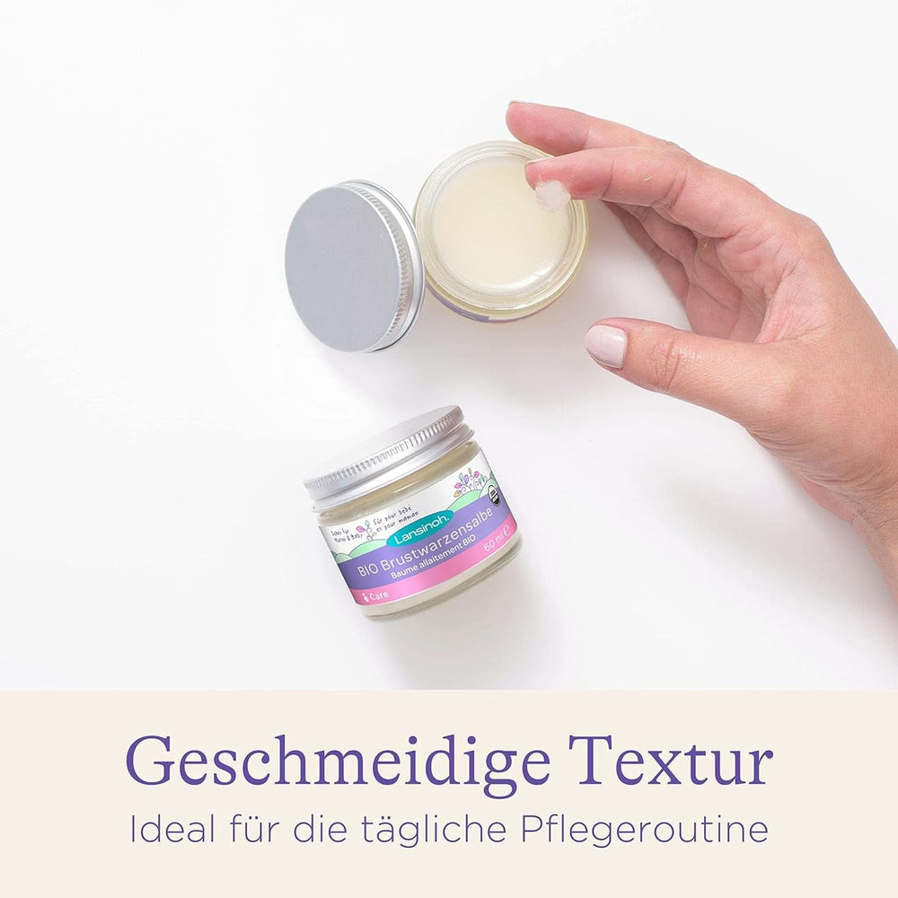 Lansinoh BIO Brustwarzensalbe, 60 Ml - Natürliche Pflege Empfindlicher Brustwarzen Und Trockener Haut - Klimaneutral Accessori Alimentazione e Allattamento Baby Naty Shop