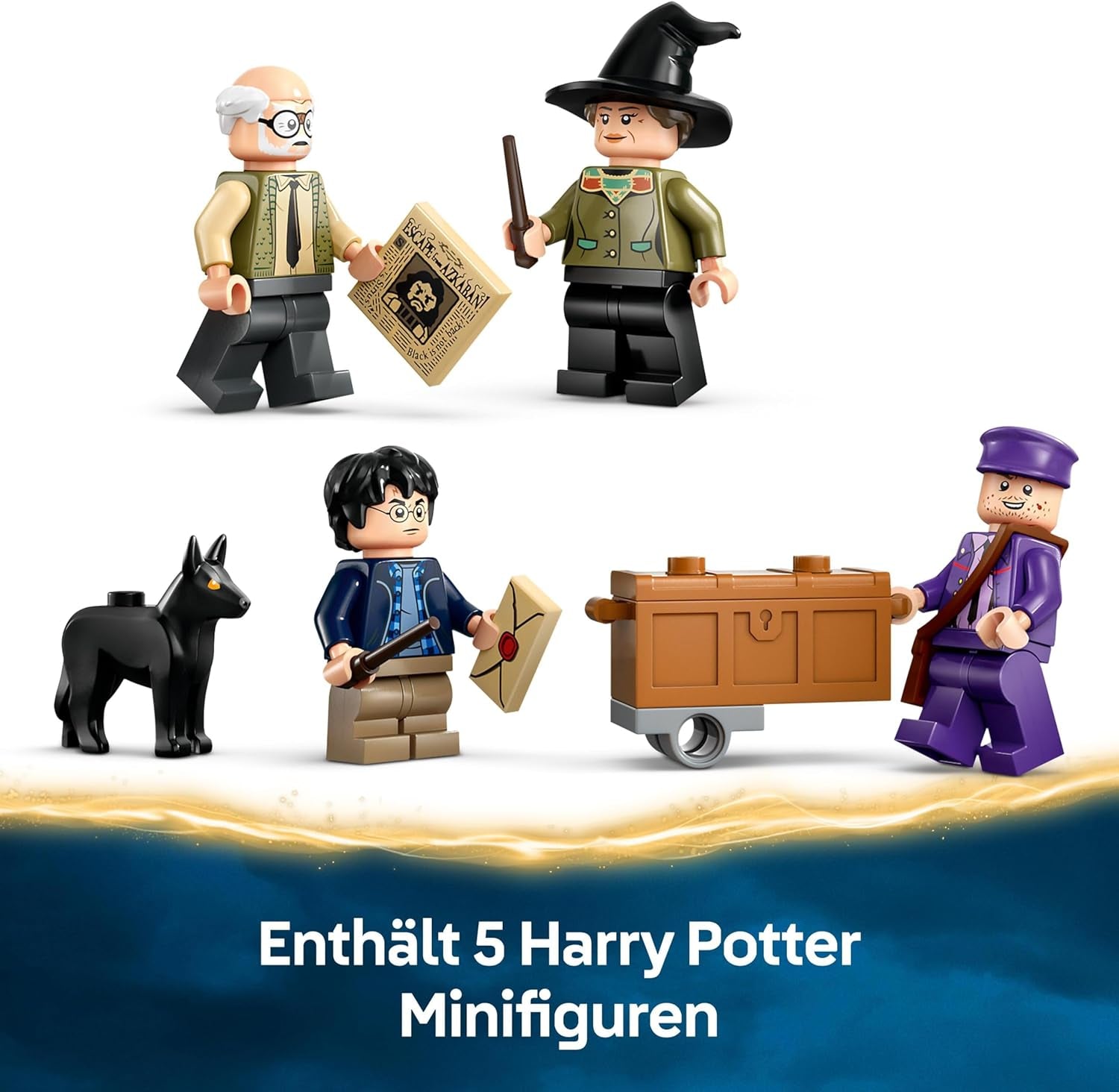 LEGO Harry Potter Adventures With The Travelling Knight, set de construcție cu 5 minifigurine, inclusiv Ernie Prang, Stan Shunpike & Padfoot, jucărie de autobuz pentru fanii lumii vrăjitorilor, băieți și fete de la 8 ani 76446 Seturi de constructie Besuche den LEGO-Store