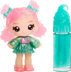 Păpușa Yummiland pentru luciu de buze - Susie Sour Straw - Include set de luciu de buze DIY, Potrivit pentru copii cu vârsta de 4 ani și peste, Seria 2