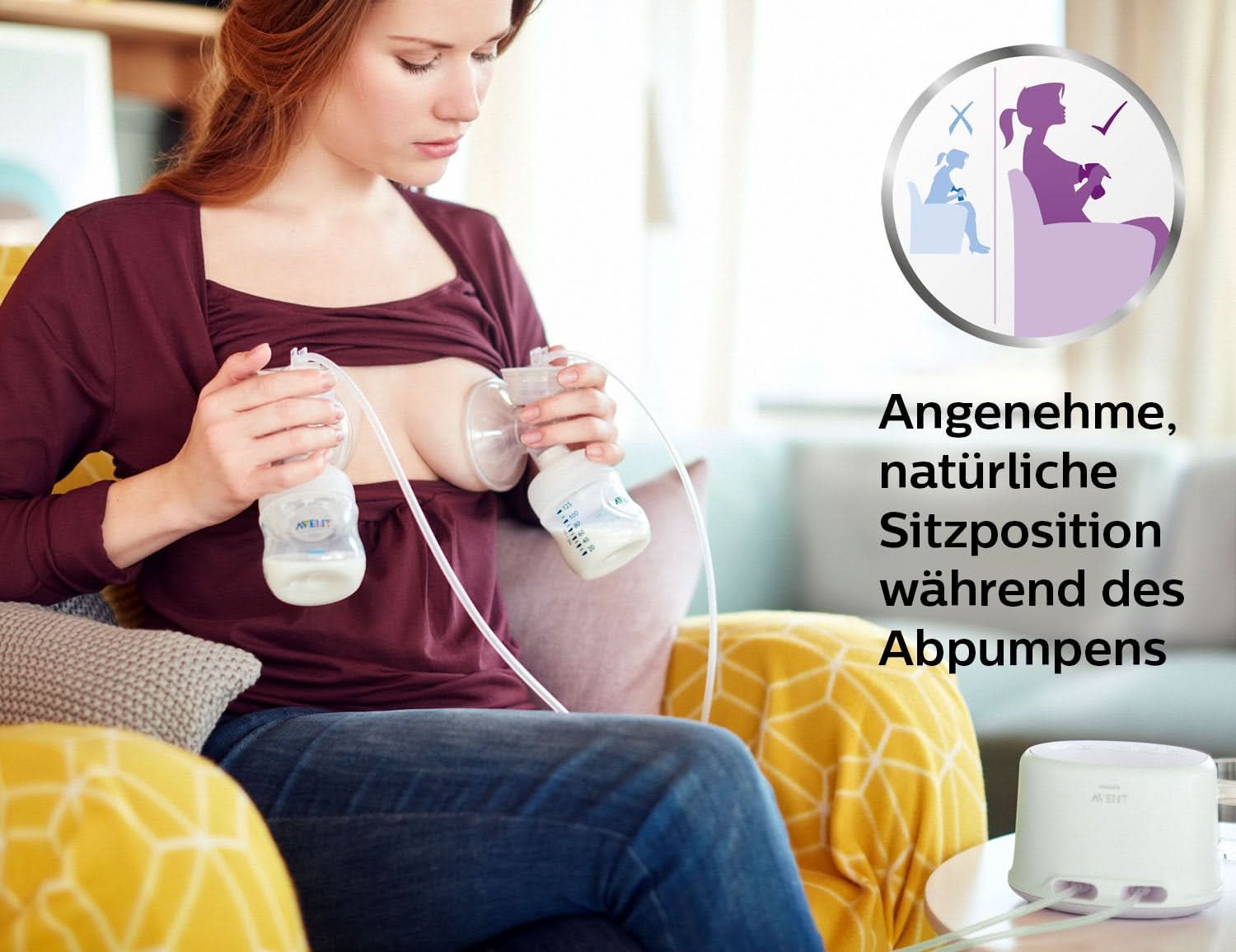 Tiralatte elettrico doppio Philips Avent SCF334/02 Accessori Alimentazione e Allattamento Bebe Naty Shop